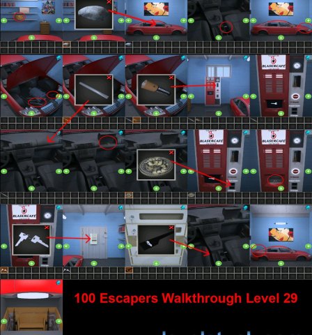 100 Escapers Walkthrough Level 28 and 29