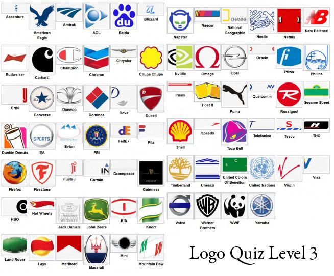 Logo Quiz Answer Level 1 2 3 4 5 6 7 8 9 Levelstuck