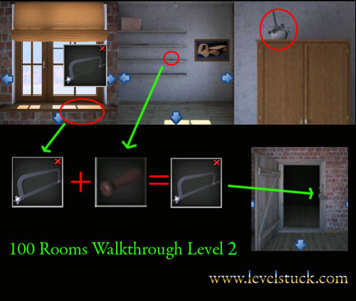 100 Rooms Walkthrough Level 1 2 3 4 5 6 7