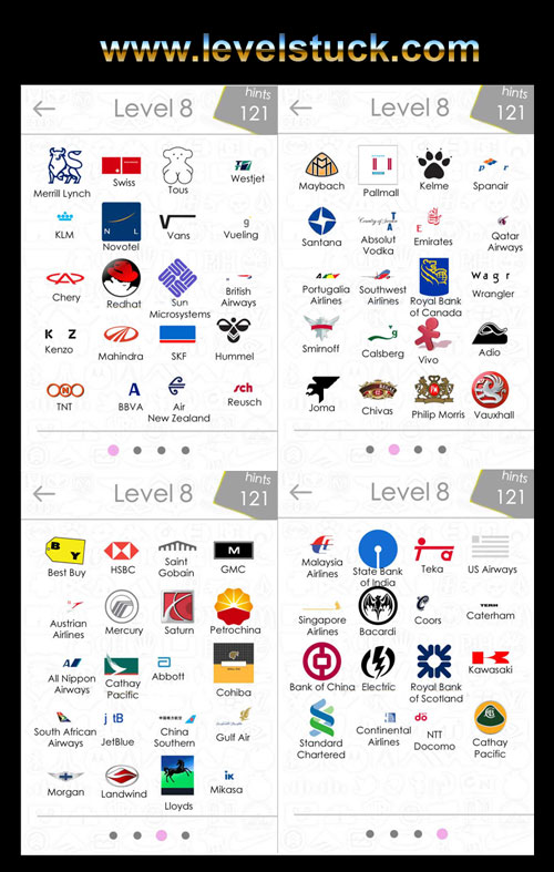 Logos Quiz Answers For Iphone Level 1 To Level 9 Levelstuck.