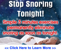 Stop Snoring Exercise Program